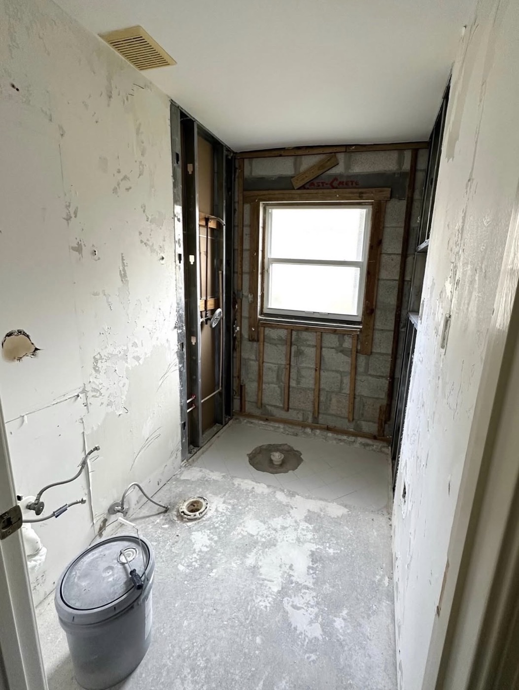 Bathroom interior update in progress