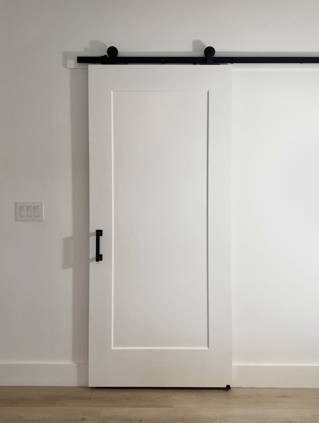 Closet door after installation